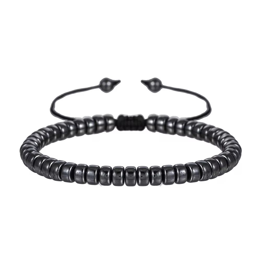 Hematite beaded bracelet