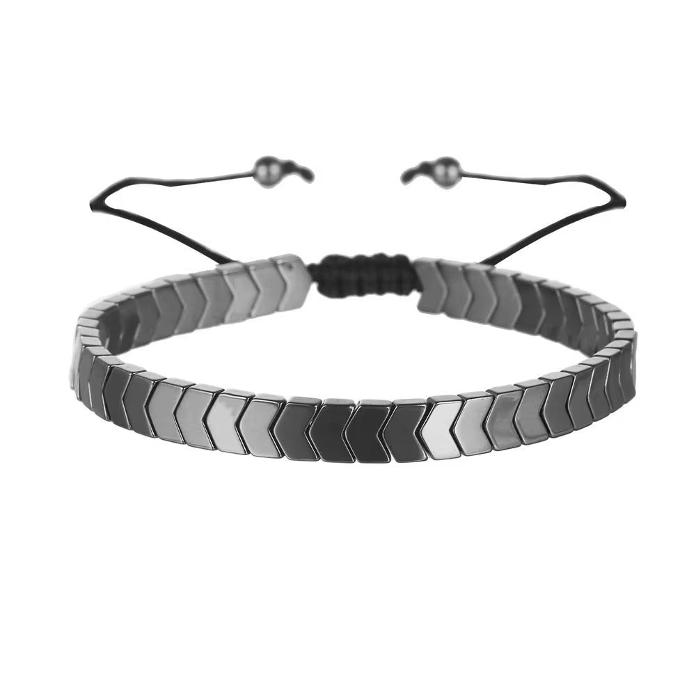 Hematite beaded bracelet