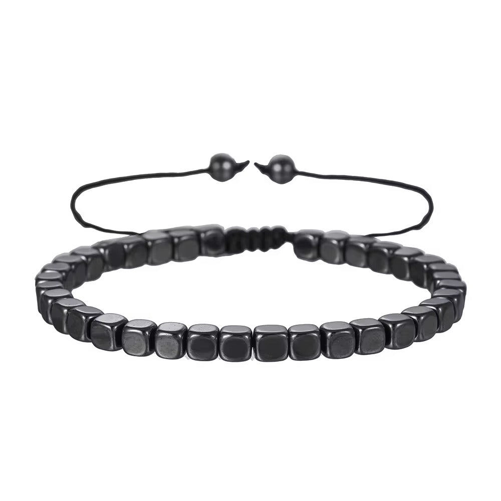 Hematite beaded bracelet