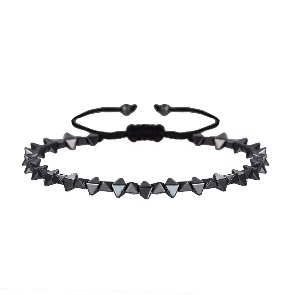 Hematite beaded bracelet