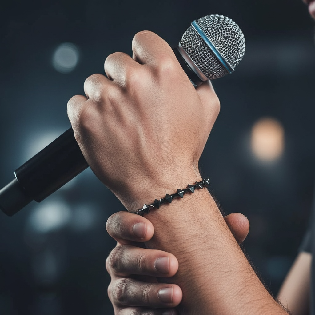 Hematite beaded bracelet